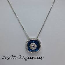 925k Gumus Zirkon Tasli Nazar Kolye 925k Silver Square Evileye Necklace With Zircon Stones 925k Silverjewelry Isi Silver Necklaces Necklace Diamond Necklace