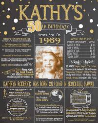50th Birthday Poster Board Ideas 2019 New Design Birthday Sign 50th Birthday Photo Chalkboard Back In 1969 Board 50pic19890520 Birthday Chalkboard Birthday Sign Birthday Poster