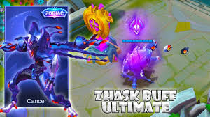 Zhask New Buff Ultimate For Zodiac Skin Cancer Mobile Legends Youtube