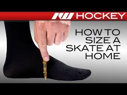 How To Find Your Hockey Skate Size Fit At Home Youtube
