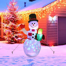 Led christmas decorations indoor snowman decorations with lights. Tioodre Christmas Inflatables Blow Up Snowman Xmas Inflatable With Rotating Led Lights For Indoor Outdoor Yard Garden Christmas Decorations Walmart Canada