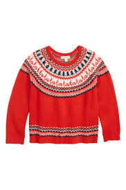 Details About Tucker Tate Nordstrom Baby Girls Sweater Red Size 2 Fair Isle Holiday 39 551