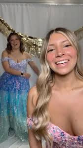 Boom .. Catching FIRE in these Ellie Wilde gowns! #newprom #trendingprom  #prom2025 #funatvintagefloral #promambassadors @lilly.hines.1  @audreygarner2007 @officialelliewilde