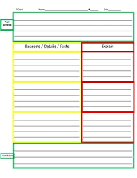 Step Up To Writing Style T Chart