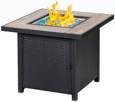 Camplux 30 inch fire pit table, ceramic tabletop propane gas fire table, 50,000 btu, wicker steel surface, outdoor square fire pit with lid and lava rocks 4.1 out of 5 stars 39 1 offer from $269.99 Amazon Com Bali Outdoors Propane Gas Fire Pit Table 30 Inch 50 000 Btu Square Gas Firepits With Fire Glass For Outside Patio Lawn Garden