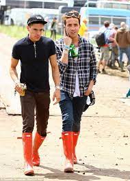 He became known for having hosted a vari. Nick Grimshaw R Nicco Torelli In Matching Red Wellies At Glastonbury Gummistiefel Stiefel