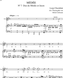 Check spelling or type a new query. Medee Dialog Fassung Duo Medee Et Jason Nr 7 Piano Reduction Sheet Music By Luigi Cherubini Nkoda