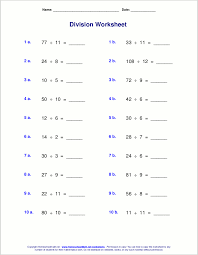 Provides practice at all the major topics for grade 4 with emphasis on multiplication and division of larger numbers. Worksheets For Basic Division Facts Grades 3 4
