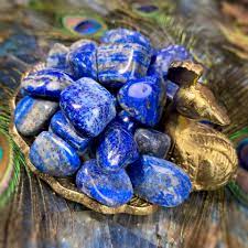 Sage Goddess Tumbled Lapis Lazuli for confidence, intuition, and wisdom