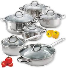 Step2 cozy kitchen at amazon. Amazon Com Cook N Home 12 Piece Stainless Steel Cookware Set Silver Cookware Sets Kitchen Dining