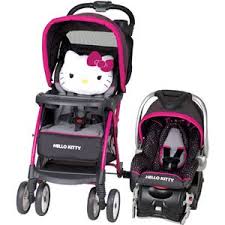 Baby Trend Hello Kitty Venture Travel System Walmart Com Hello Kitty Baby Baby Doll Strollers Baby Car Seats