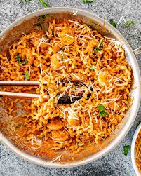 Cajun Shrimp with Tomato Alfredo Pasta