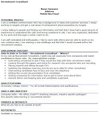 recruitment consultant cv example