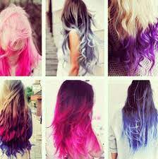 First, i tested out some chalks on my hair. I Will Dip Dye My Hair One Day Love It I Think That It Is Just Amazing And Cute Hair Styles Long Hair Styles Ombre Hair Color