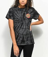 Black And White Tie Dye T Shirt Santa Cruz Classic Dot Spider Black Tie Dye T Shirt Zumiez Black Tie Dye Shirt Black Tie Dye Tie Dye Fashion