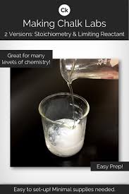 Stoichiometry Lab Limiting Reactant Reagent Lab Making Chalk 2 Versions Chemistry Classroom Chemistry Teacher High School Chemistry
