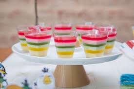 Aprenda com o guia da cozinha a fazer um gelatina colorida e deixe as suas refeições ainda mais deliciosas. Angry Birds Em Uma Festa De Aniversario Gelatinas Gelatina De Mosaico Postres