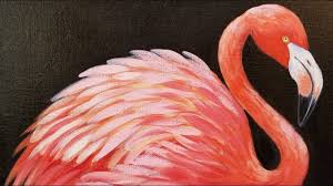 Easy Flamingo Acrylic Painting Tutorial For Beginners Live Youtube Painting Tutorial Flamingo Painting Acrylic Painting Tutorials