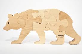 No two pieces are alike! Bear Wooden Jigsaw Puzzle Cnc Laser Cutting Plans Dwg File Free Download 3axis Co