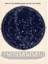 c 1955 june july august star map constellations map