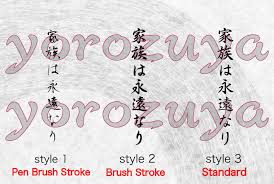 In this article we solely focus on western calligraphy (the latin alphabet), and how it developed throughout more than 2,000 years of history. Family Is Forever In Japanese Writing For Tattoo Kanji Hiragana Symbols Yorozuya