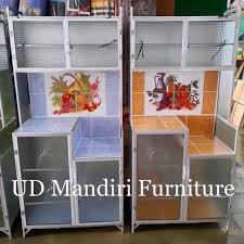 Kitchen set lemari sayur lemari dapur rak piring minimalis 3 pinturp1349000. Rak Piring Lemari Dapur Box Kaca Keramik 2 Pintu Pipa Kecil Shopee Indonesia