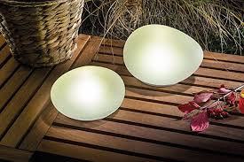 Solar Glas Deko Steinleuchten 2er Set Lichtfarbe Neutralweiss 4000k Gartendekoration Solarleuchten Esotec Solarleuchten Garten Solarleuchten Solarlampen Garten