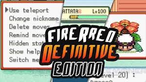 Pokemon Fire Red Definitive Edition A New Gba Hack Rom You Can Cheat In Game No Need Cheat Code Pokemon Firered Pokemon Gba