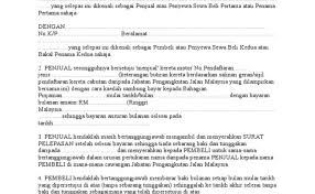 Surat perjan jian jual beli kereta kaedah sambung bayar 1. Contoh Surat Perjanjian Jual Beli Barang Malaysia Nusagates