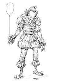 Pennywise coloring pages pennywise is the title character in stephen king s 1986 horror novel it. It Pennywise Clayton Barton On Artstation At Https Www Artstation Com Artwork Vkknd Horror Drawing Clown Coloring Pages Horror Art