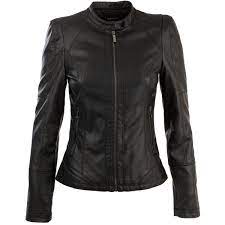 Morgan Biker Style Leather Look Cropped Jacket Faux Leather Biker Jacket Cropped Biker Jacket Black Faux Leather Jacket