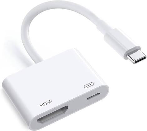 Amazon.com: USB-C to HDMI Adapter 4K@60Hz for iPhone 15 16 MacBook Pro Air iPad Pro, USB 3.1 Type C Digital AV HDMI 2.0 Cord Compatible with Samsung Galaxy S25/S24/S23/S22, Pixelbook, XPS and