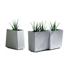 A set of these tall trough planters will help you define and beautify your outdoor spaces with a unique, substantial presence that pleases your eye and warmly welcomes your guests for many years to come. Twista Tall Contemporary 24inch Modern Outdoor Planter Pot Stardust