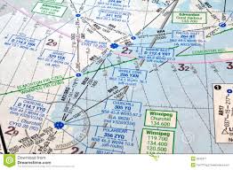Air Navigation Chart Stock Image Image Of Waypoint Route