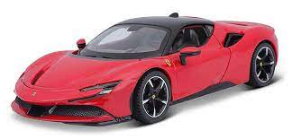 Made of diecast with some plastic parts. Bburago Diecast Ferrari Sf90 Stradale