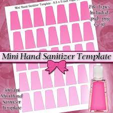 Mini Hand Sanitizer Label Digital Collage Sheet By Jeweledlizard Mini Hands Hand Sanitizer Baby Shower Party Favors