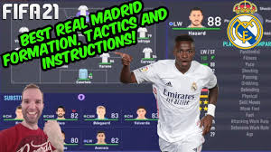 In association football, the formation describes how the players in a team generally position themselves on the pitch. Best Real Madrid Formation Tactics And Instructions Fifa 21 Tutorial Youtube