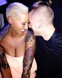 Amber Rose Makes Bold Statement With Wiz Khalifa Tattoo Cover Up Popstartats Amber Rose Hair Rose Hair Amber Rose Tattoo