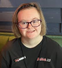 💜MEET ALYSSA💜 This summer, Alyssa P. started working at Bubba's 33, a  restaurant in Taylor, MI. Alyssa has found so much joy in rolling  silverware into cloth napkins so that the restaurant