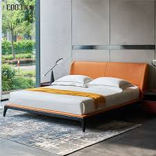 Check spelling or type a new query. China 1903 Simple Solid Wood Frame Orange King Size Leather Bed China Bedroom Bed Queen Size Bed