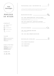Cv Voorbeeld 2020 20 Gratis Voorbeeld Cv S In Pdf En Word