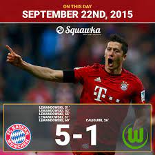 Wolfsburg have made a habit out of upsetting bayern lately. Squawka Football On Twitter On This Day In 2015 Robert Lewandowski Scored 5 Goals In 9 Minutes For Bayern Munich Vs Wolfsburg Alien Activity Confirmed Https T Co Xy1r9350ex
