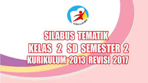 Check spelling or type a new query. Silabus Tematik Kelas 2 Sd Semester 2 Kurikulum 2013 Revisi 2017 Pedia Pendidikan
