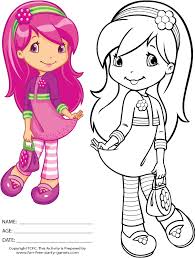 Download gambar sketsa frozen mewarnai strawberry shortcake. Strawberry Shortcake Friends Coloring Pages