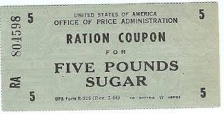 Sugar Ration Coupon Wwii Wwii History Ration Card 10th Grade American History
