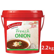 Gluten free cream of mushroom soup mix, dairy free, vegan, shelf stable mix by vivian's live again… have you been missing cream of chicken soup and all the great recipes you made before becoming gluten or dairy free? Continental Professional Gluten Free French Onion Soup Mix 2 2kg Unilever Food Solutions