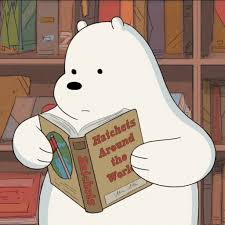 Ice bear believes in you. Ice Bear Reading A Book 1024x1024 Wallpaper Teahub Io
