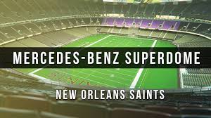 Popularly regarded as the superdome, the arena opened in the summer of 1975. 3d Digital Venue Mercedes Benz Superdome Nfl New Orleans Saints Youtube
