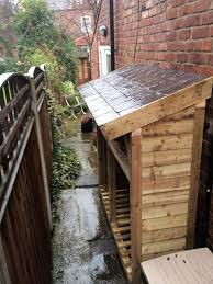 Pin By Peter Dries On Slate Roof Log Stores Outdoor Living Porch Firewood Storage Outdoor Firewood Shed