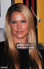 Professional Volleyball player Morgan Beck arrives for the Dunking... News  Photo